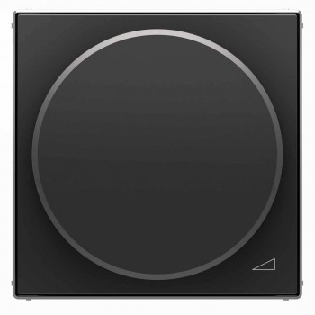 Лицевая панель ABB Sky диммера поворотного чёрный бархат 2CLA856020A1501 (ГЕРМАНИЯ)