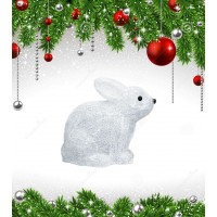 Фигурка светодиодная «Кролик» 24x27см (09561) ULD-M2724-032/STA