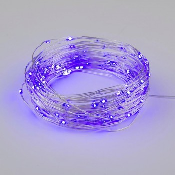Светодиодная гирлянда Uniel Роса фиолетовый ULD-S1000-100/SCB/3AA Purple IP20 Dew UL-00007187 (КИТАЙ)