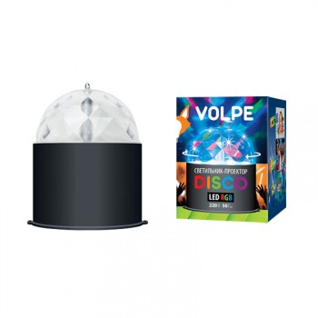 Светодиодный светильник-проектор (09840) Volpe Disco ULI-Q302 03W/RGB Black (Китай)