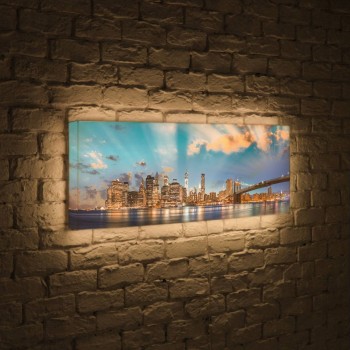 Лайтбокс панорамный Огни NYC 45x135-p016 (Россия)