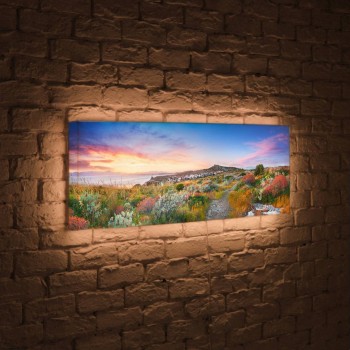 Лайтбокс панорамный Цветы на закате 35x105-p002 (Россия)
