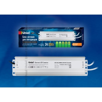 Блок питания для светодиодов Uniel (10591) 200W 8,3мА IP67 UET-VAJ-200B67 (Китай)