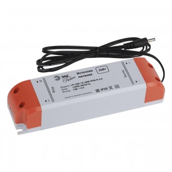 Блок питания для светодиодной ленты ЭРА LP-LED-12-36W-IP20-P-3,5 (Россия)