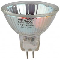 Лампа галогенная ЭРА GU5.3 35W 3000K прозрачная GU5.3-MR16-35W-12V-CL