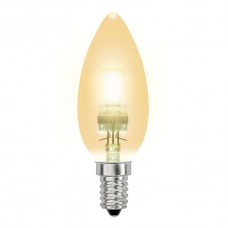 Лампа галогенная Uniel (04119) E14 42W свеча золотоая HCL-42/CL/E14 candle gold