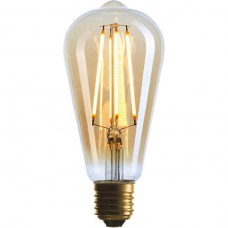 Лампа светодиодная Sun Lumen диммируемая E27 4W 2200K колба золотая 057-080