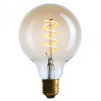 Лампа светодиодная диммируемая E27 4W 2200K шар золотой 056-984 (Китай)