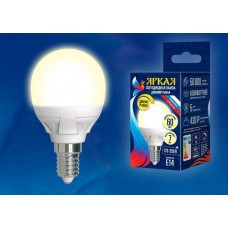 Лампа светодиодная Uniel диммируемая (UL-00004302) E14 7W 3000K матовая LED-G45 7W/3000K/E14/FR/DIM PLP01WH