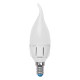Лампа светодиодная Uniel (UL-00000727) E14 6W 4500K свеча на на ветру LED-CW37-6W/NW/E14/FR/DIM PLP01WH