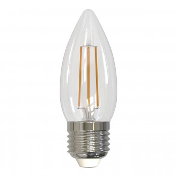 Лампа светодиодная диммируемая (UL-00005187) E27 9W 3000K прозрачная LED-C35-9W/3000K/E27/CL/DIM GLA01TR (Китай)