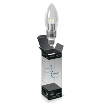 Лампа светодиодная диммируемая E27 5W 4100K свеча прозрачная HA103202205-D (Россия)