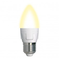 Лампа светодиодная Uniel диммируемая (UL-00004297) E27 7W 3000K матовая LED-C37 7W/3000K/E27/FR/DIM PLP01WH