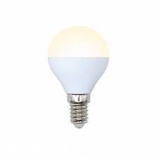 Лампа светодиодная Volpe диммируемая (10700) E14 6W 3000K шар матоый LED-G45-6W/WW/E14/FR/DIM/O