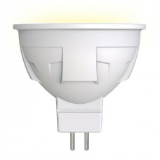 Лампа светодиодная Uniel диммируемая (UL-00003991) GU5.3 6W 3000K матовая LED-JCDR 6W/WW/GU5.3/FR/DIM PLP01WH