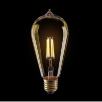 Лампа светодиодная Voltega диммируемая E27 6W 2800К колба золотая VG10-ST64Gwarm6W 5526