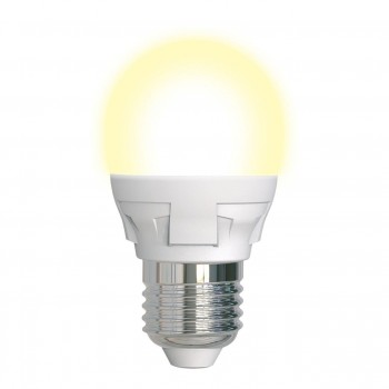 Лампа светодиодная диммируемая (UL-00004303) E27 7W 3000K матовая LED-G45 7W/3000K/E27/FR/DIM PLP01WH (Россия)