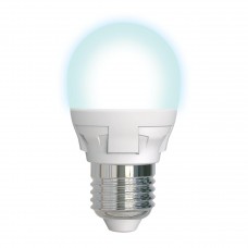 Лампа светодиодная Uniel диммируемая (UL-00004301) E27 7W 4000K матовая LED-G45 7W/4000K/E27/FR/DIM PLP01WH