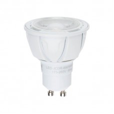 Лампа светодиодная Uniel диммируемая (UL-00003990) GU10 6W 3000K матовая LED-JCDR 6W/WW/GU10/FR/DIM PLP01WH