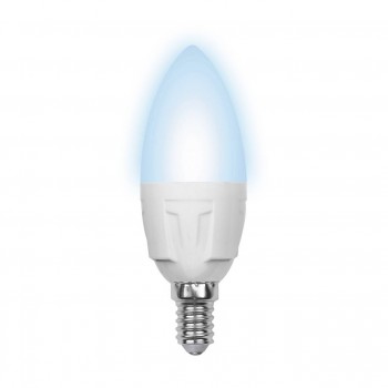 Лампа светодиодная диммируемая (10698) E14 6W 3000K свеча матовая LED-C37-6W/NW/E14/FR/DIM/O (Китай)