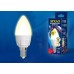 Лампа светодиодная диммируемая (UL-00004296) E14 7W 3000K матовая LED-C37 7W/3000K/E14/FR/DIM PLP01WH (Россия)