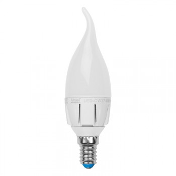 Лампа светодиодная диммируемая (08692) E14 6W 4500K свеча на ветру матовая LED-CW37-6W/NW/E14/FR/DIM (Китай)
