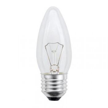 Лампа накаливания (01826) E27 40W свеча прозрачная IL-C35-CL-40/E27 (Китай)