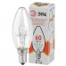 Лампа накаливания ЭРА E14 60W 2700K прозрачная ДС 60-230-E14-CL (Россия)