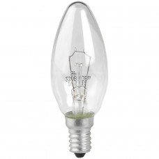 Лампа накаливания ЭРА E14 40W 2700K прозрачная ЛОН ДС40-230-E14-CL
