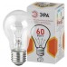 Лампа накаливания ЭРА E27 60W 2700K прозрачная A50 60-230-Е27-CL (Россия)
