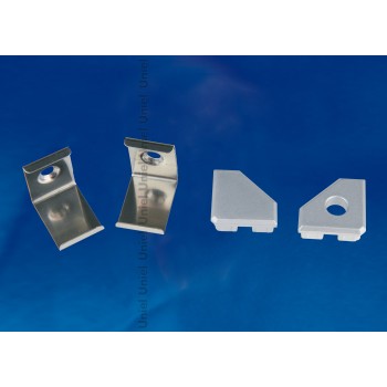 Набор аксессуаров для алюминиевого профиля (4 шт.) Uniel UFE-N03 Silver (Китай)