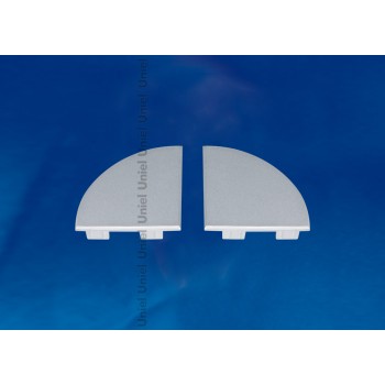 Набор заглушек для алюминиевого профиля (4 шт.) Uniel UFE-N09 Silver (Китай)
