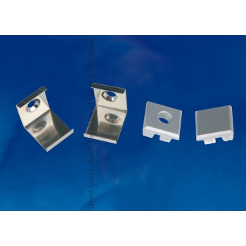 Набор аксессуаров для алюминиевого профиля (4 шт.) Uniel UFE-N05 Silver (Китай)