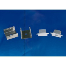 Набор аксессуаров для алюминиевого профиля (4 шт.) Uniel UFE-N01 Silver