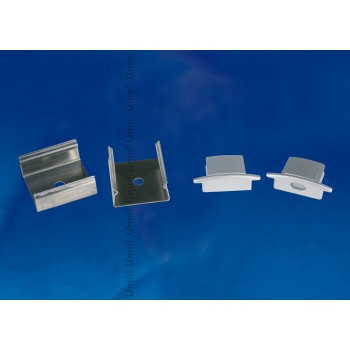 Набор аксессуаров для алюминиевого профиля (4 шт.) Uniel UFE-N01 Silver (Китай)
