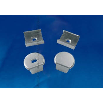 Набор аксессуаров для алюминиевого профиля (4 шт.) Uniel UFE-N07 Silver (Китай)