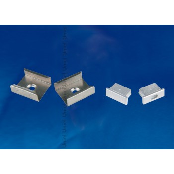 Набор аксессуаров для алюминиевого профиля (4 шт.) Uniel UFE-N02 Silver (Китай)