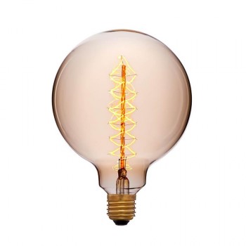 Лампа накаливания E27 60W шар золотой 053-662 (Китай)