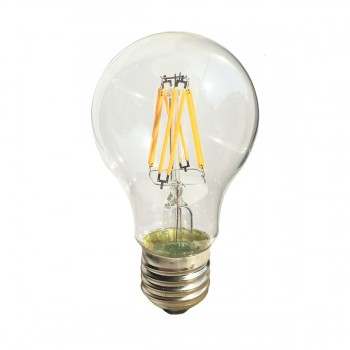 Лампа светодиодная E27 6W шар прозрачный 056-854 (Китай)