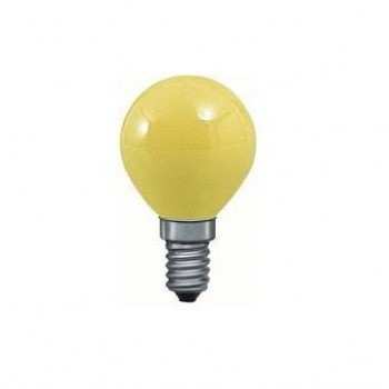 Лампа накаливания Е14 25W шар желтый 40122 (Германия)