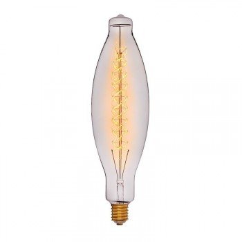 Лампа накаливания E40 95W свеча прозрачная 053-457 (Китай)