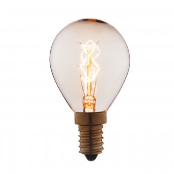 Лампа накаливания E14 25W шар прозрачный 4525-S (Испания)