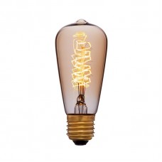Лампа накаливания Sun Lumen E27 40W колба золотая 051-903