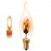 Лампа декоративная (UL-00002982) E14 3W свеча на ветру золотистая IL-N-CW35-3/RED-FLAME/E14/CL (Китай)