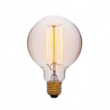 Лампа накаливания Sun Lumen E27 40W шар золотой 051-996