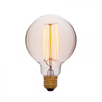 Лампа накаливания E27 40W шар золотой 051-996 (Китай)