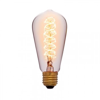 Лампа накаливания E27 60W колба прозрачная 052-252 (Китай)