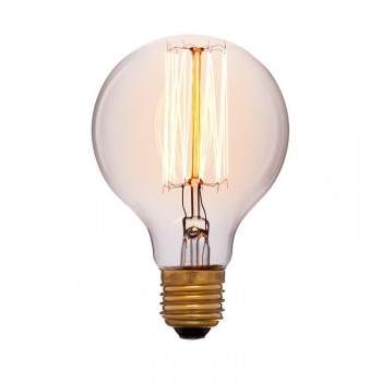 Лампа накаливания E27 60W шар прозрачный 052-276 (Китай)