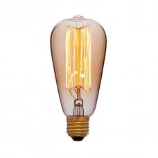 Лампа накаливания Sun Lumen E27 40W колба золотая 051-910a
