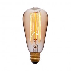 Лампа накаливания Sun Lumen E27 40W золотая 051-910